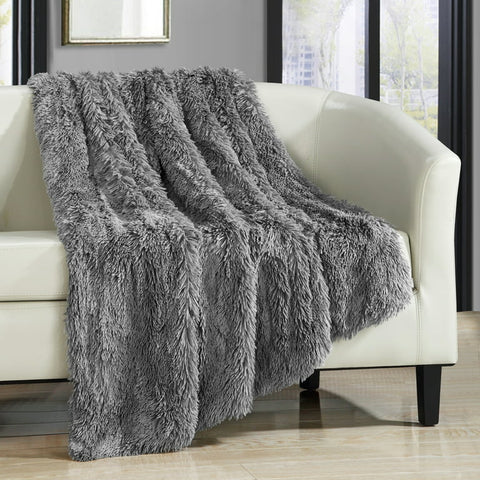 Grey Shaggy Blanket