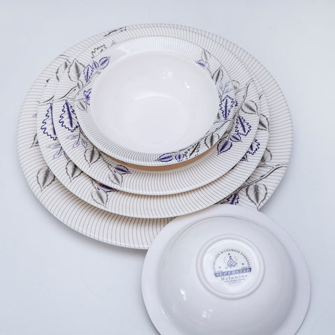 Leaf Bunches Melamine Dinner Set