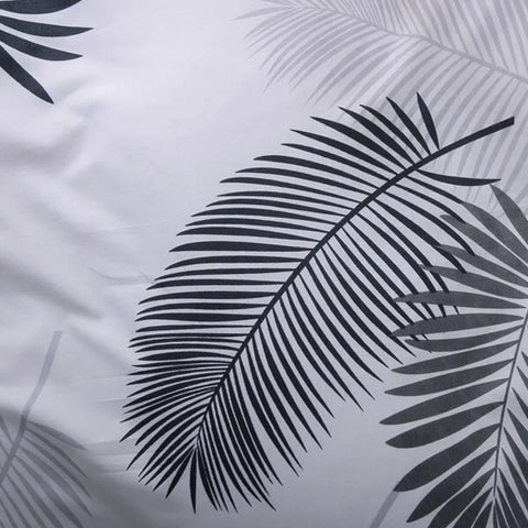 Leaf Soft Satin Duvet Cover Set
