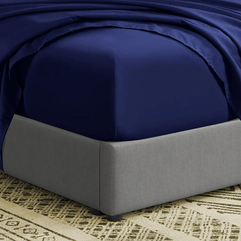 3 Pcs Fitted Sheet Set-Navy