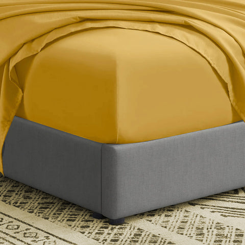 3 Pcs Fitted Sheet Set-Ochre