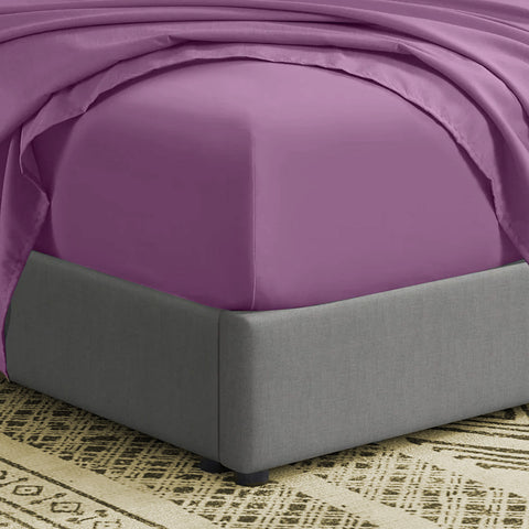 3 Pcs Fitted Sheet Set-Purple