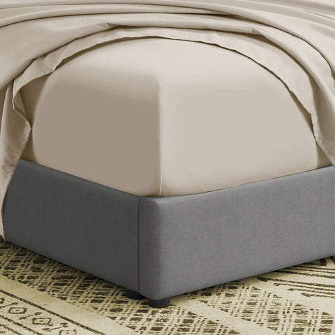 3 Pcs Fitted Sheet Set-Cream
