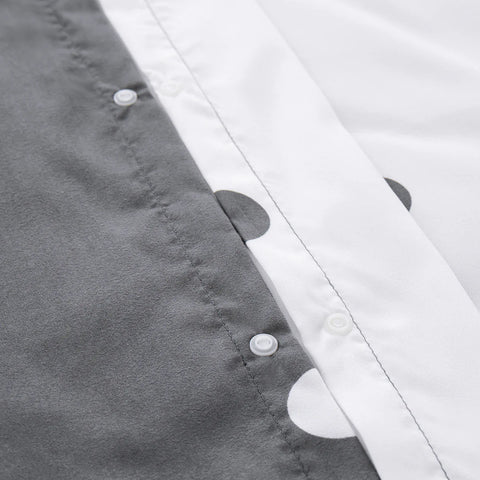 Polka Dot Cotton Satin Duvet Cover Set