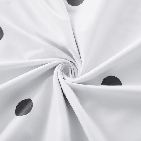 Polka Dot Cotton Satin Duvet Cover Set