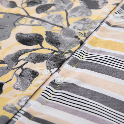 Ochre Blossom Soft Satin Bedsheet (Yellow)