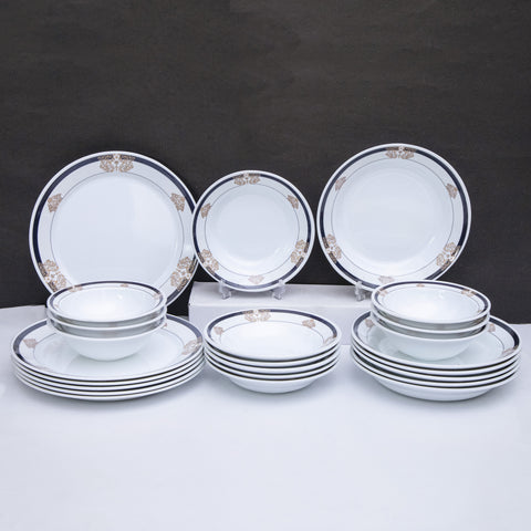 Gold Pattern Melamine Dinner Set
