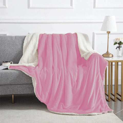 Sherpa Fleece Throw Blankets