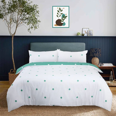 3Pcs Dotted Soft Satin Bedsheet
