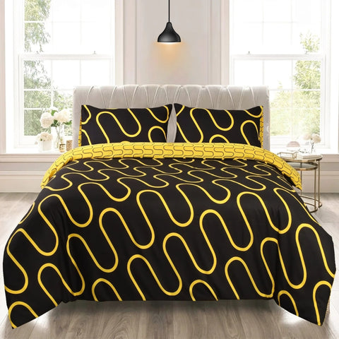 Black & Yellow Waves