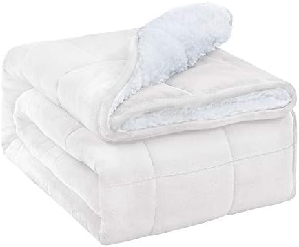 White Square Sherpa Blanket