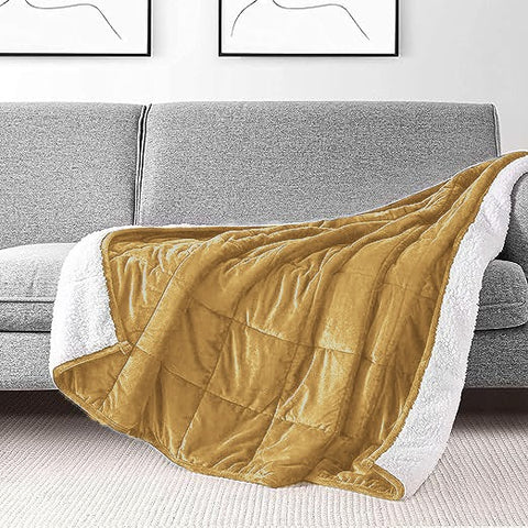 Camal Square Sherpa Blanket