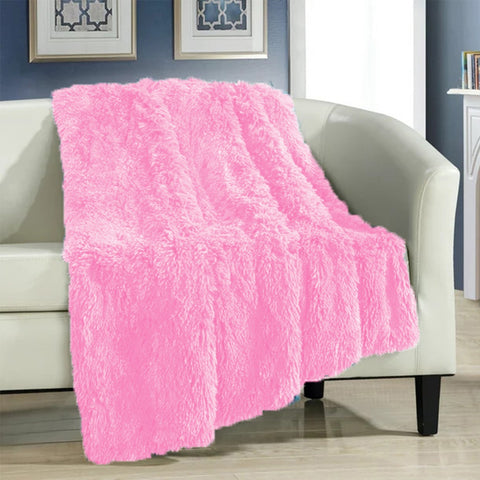 Pink Shaggy Blanket