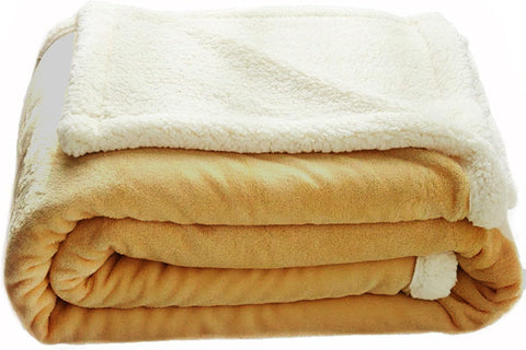 Camal Sherpa Patch Blanket