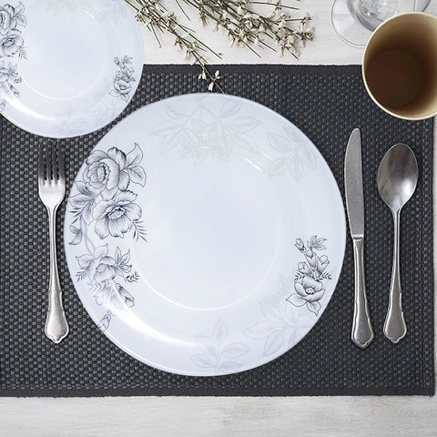 80pcs Pitch Dark Motif Melamine Dinner Set