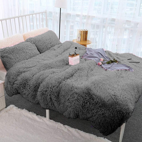 Grey Shaggy Blanket