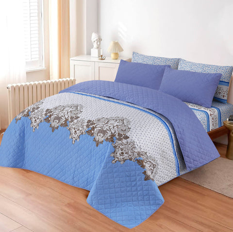 PRINTED SUMMER COMFORTER SET- 6 PCS