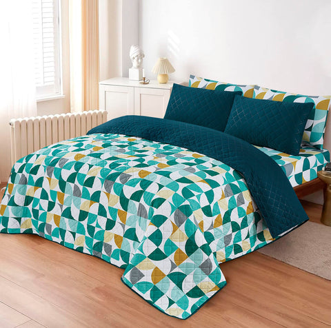 PRINTED SUMMER COMFORTER SET- 6 PCS