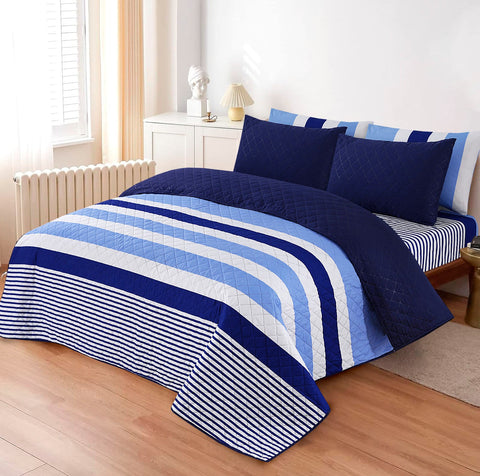 PRINTED SUMMER COMFORTER SET- 6 PCS