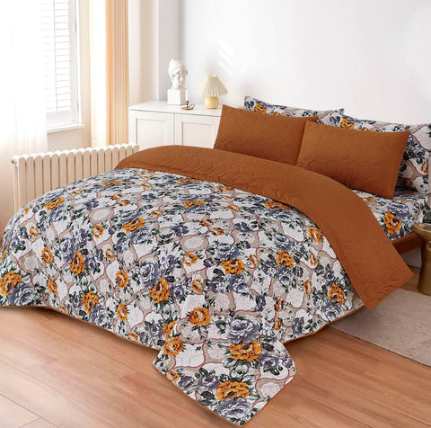 PRINTED SUMMER COMFORTER SET- 6 PCS