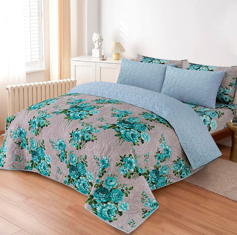 PRINTED SUMMER COMFORTER SET- 6 PCS