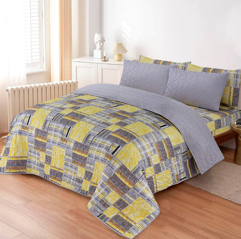 PRINTED SUMMER COMFORTER SET- 6 PCS