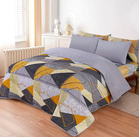 PRINTED SUMMER COMFORTER SET- 6 PCS