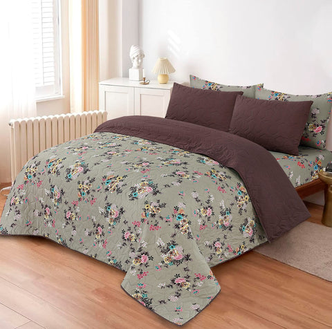 PRINTED SUMMER COMFORTER SET- 6 PCS