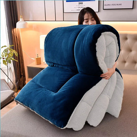 Quilted Fleece Sherpa Comforters