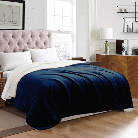 Sherpa Fleece Throw Blankets