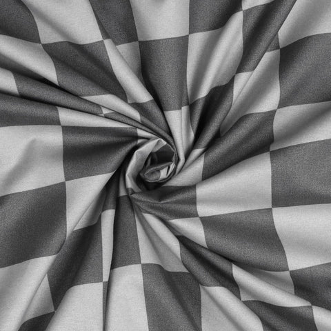 Printed Quilted Comforter Set- Chess Design