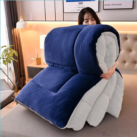 Quilted Fleece Sherpa Comforters
