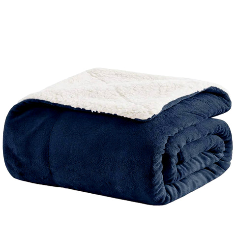 Sherpa Fleece Throw Blankets