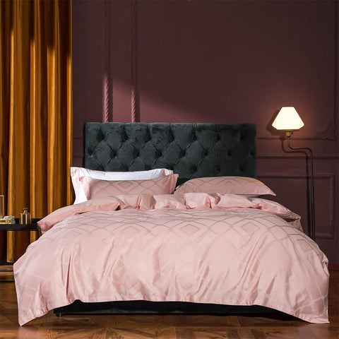 Light Pink- Macchiato Kelly Fancy 4 Pcs Bedding Set