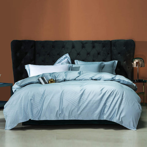 Lorraine Aqua- Macchiato Lowland Fancy 4 Pcs Bedding Set