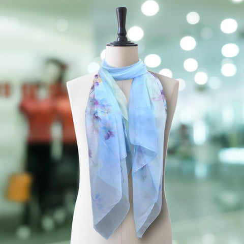 Silk Fancy Check Women Scarves