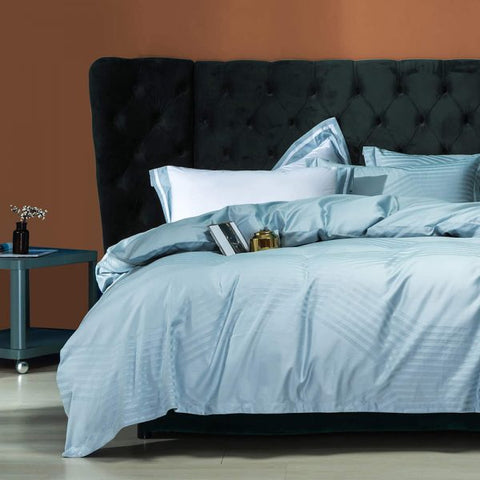 Lorraine Aqua- Macchiato Lowland Fancy 4 Pcs Bedding Set