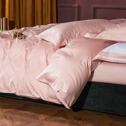 Light Pink- Macchiato Kelly Fancy 4 Pcs Bedding Set