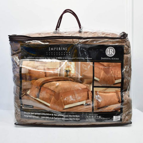 Caramel Super Soft Bedspread Set