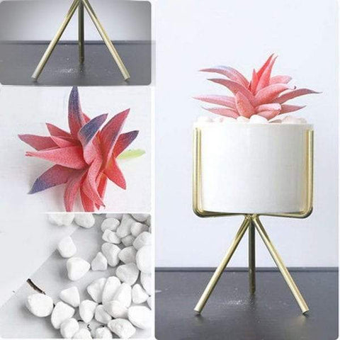 White Porcelain Flower Pot