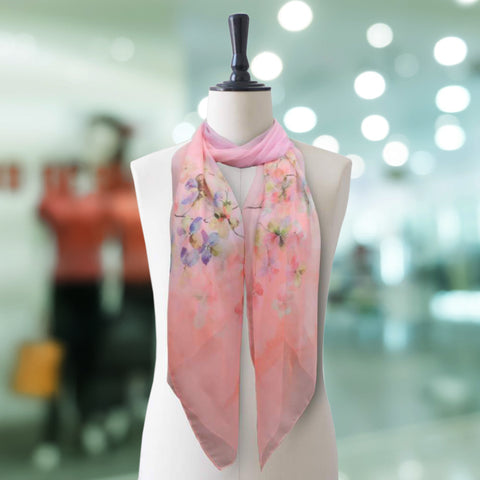 Silk Fancy Check Women Scarves