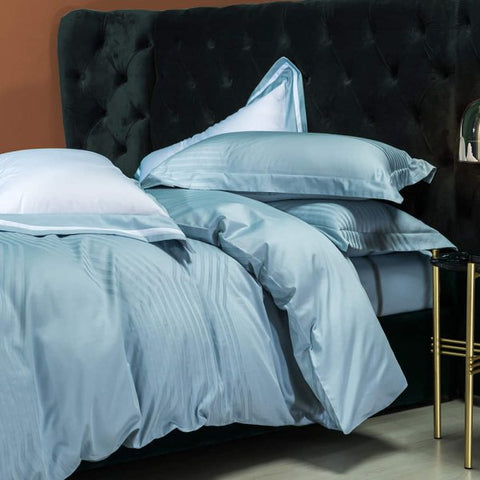 Lorraine Aqua- Macchiato Lowland Fancy 4 Pcs Bedding Set