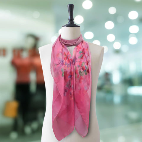 Silk Fancy Check Women Scarves