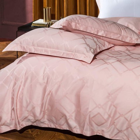Light Pink- Macchiato Kelly Fancy 4 Pcs Bedding Set