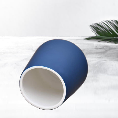 3Pcs Matte Blue bath Accessories Set