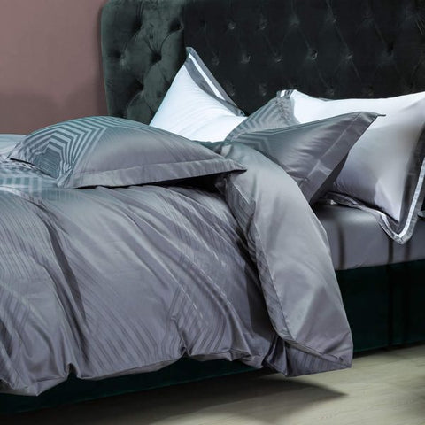 Silver Grey- Macchiato Lowland Fancy 4 Pcs Bedding Set