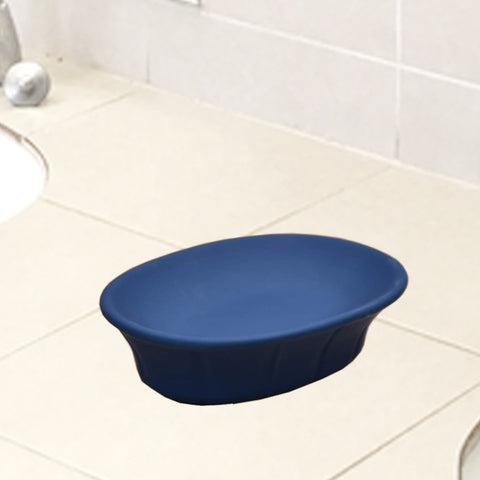 3Pcs Matte Blue bath Accessories Set