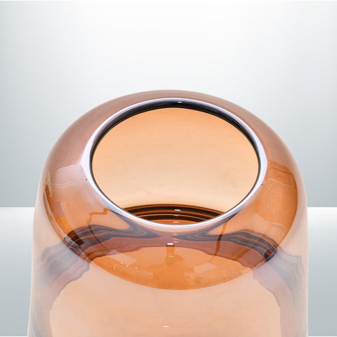 Brown Elegant Sienna Glass Vase
