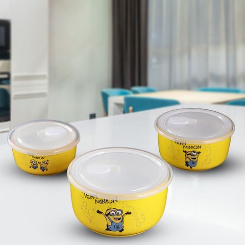 3Pcs Cartoon Character Bowls