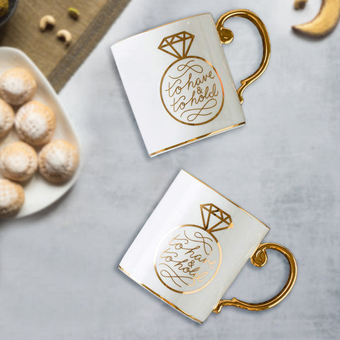 Diamond Ring Ceramic Mug